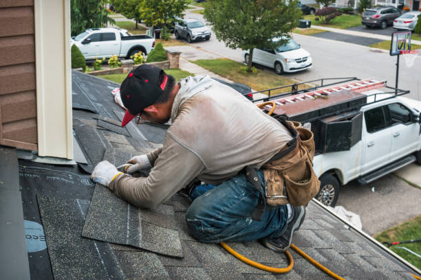 Professional Roof Installation technician working in Oldwick, NJ